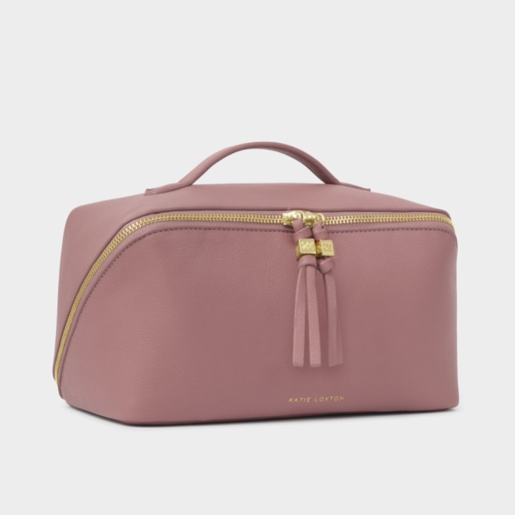 Katie Loxton Soho, borsa grande per il trucco e il lavaggio color rosa intenso