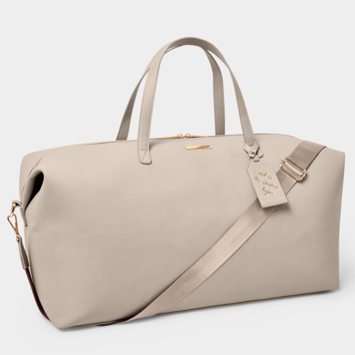 Katie Loxton Taupe Weekend Holdall Duffle Bag