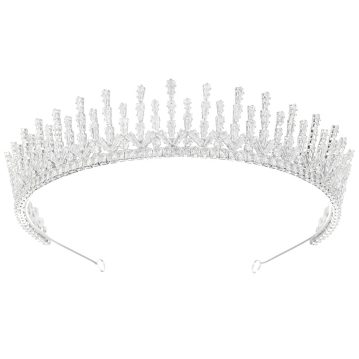 Millennium Cubic Zirconia Crystal Wedding Tiara