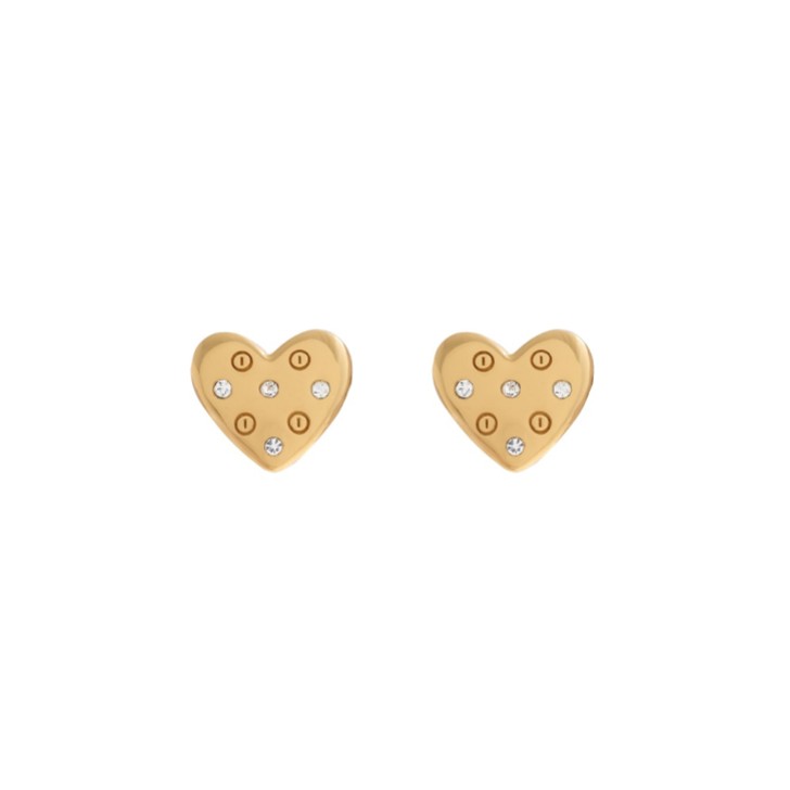 Olivia Burton Boucles d'oreilles cœur en cristal doré