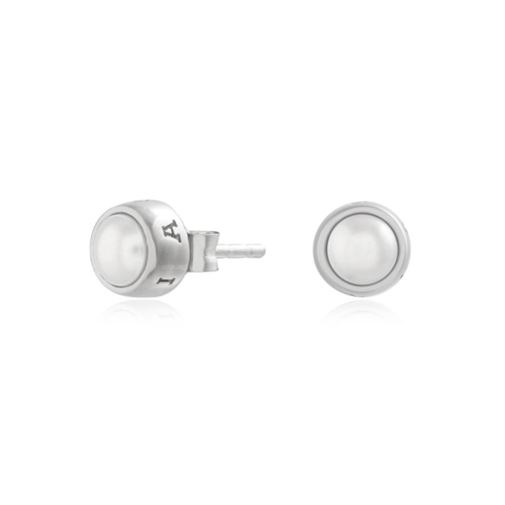 Olivia Burton Boucles d'oreilles classiques en argent avec perles