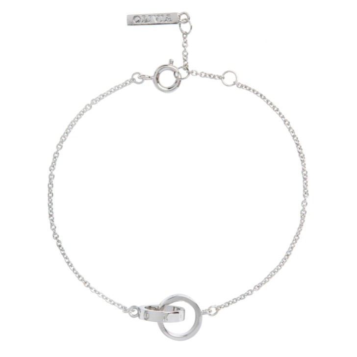 Olivia Burton Bracelet classique en argent à maillons croisés