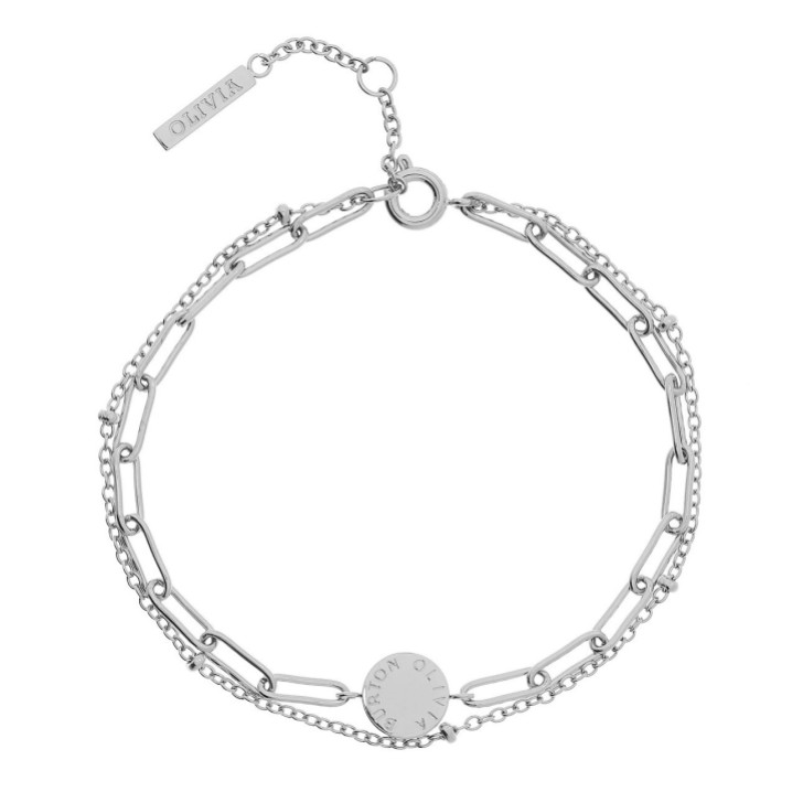 Olivia Burton Bracelet superposé en argent Illusion