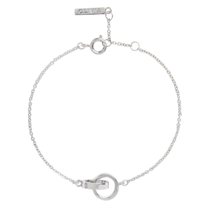 Olivia Burton Classic Silver Interlink Dainty Chain Bracelet