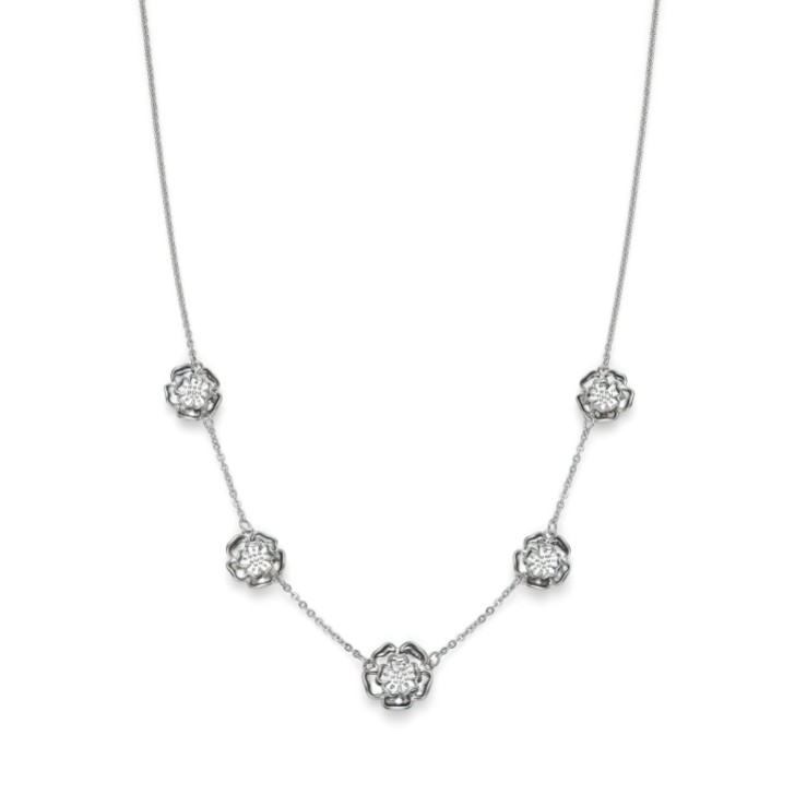 Olivia Burton Collana Tudor Rose in argento