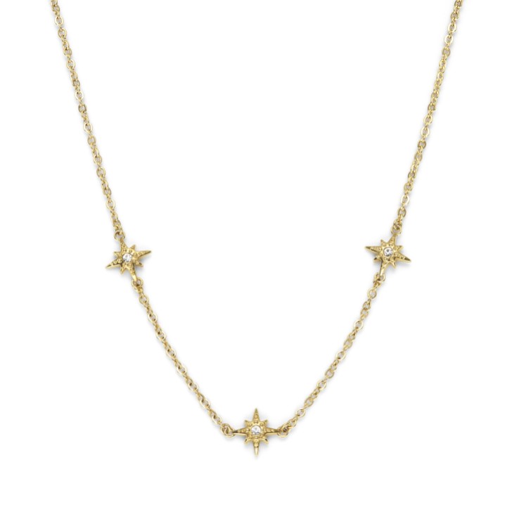 Olivia Burton Collier empilable North Star plaqué or