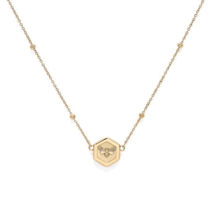 Olivia Burton Collier à pendentifs en or abeille et nid d'abeille Minima