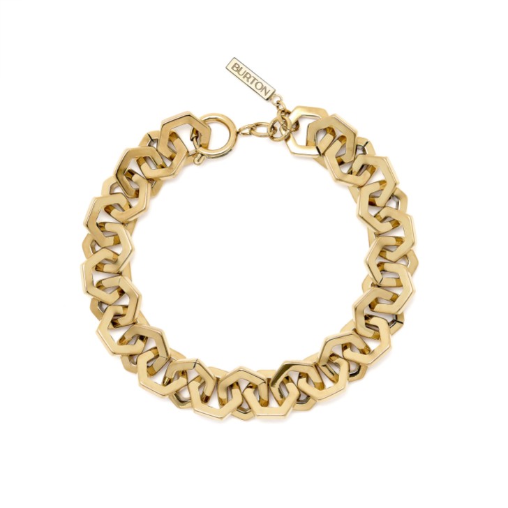 Olivia Burton Goldgliederarmband mit Wabenmuster