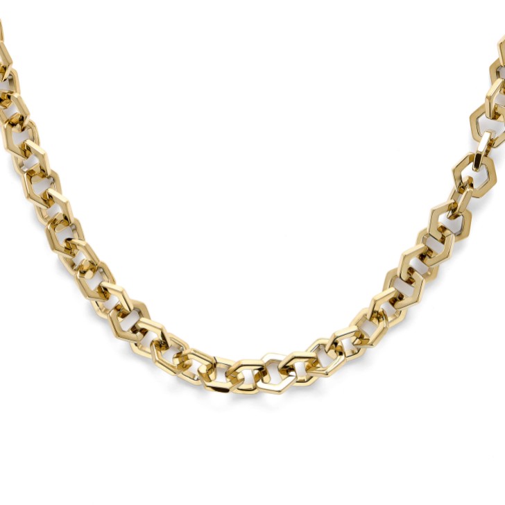 Olivia Burton Honeycomb Gold Link Necklace