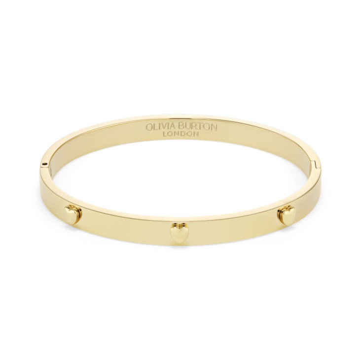 Olivia Burton Mini Heart Gold Plated Bangle