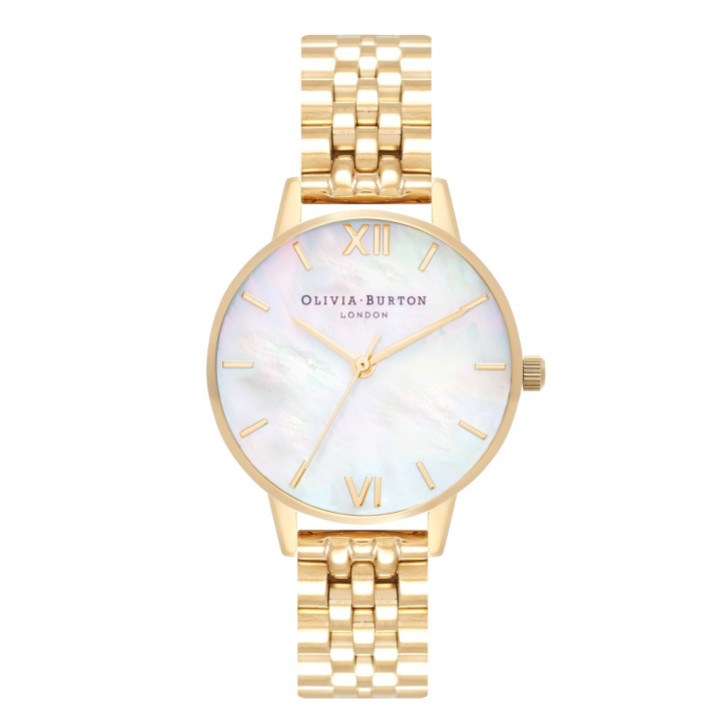 Olivia Burton Orologio con bracciale in oro Madreperla 30 mm