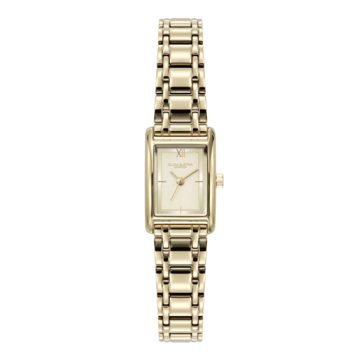 Olivia Burton Orologio con bracciale rettangolare Mini Grove 16 mm oro