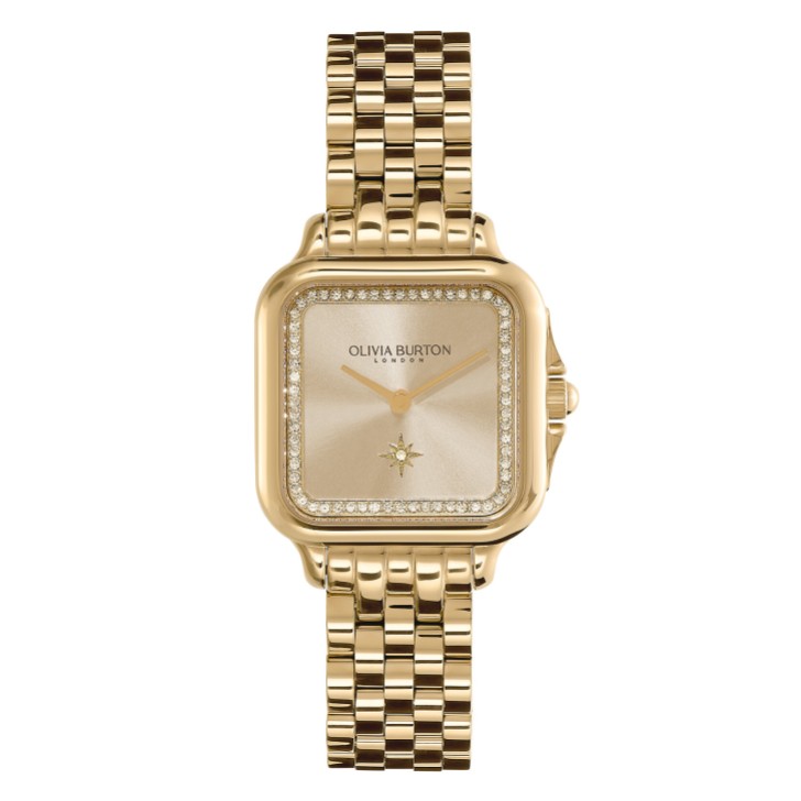 Olivia Burton Orologio Grosvenor 28 mm con bracciale in oro