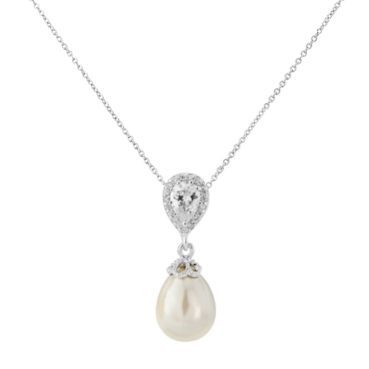 Paloma Teardrop Perlen Anhänger Halskette