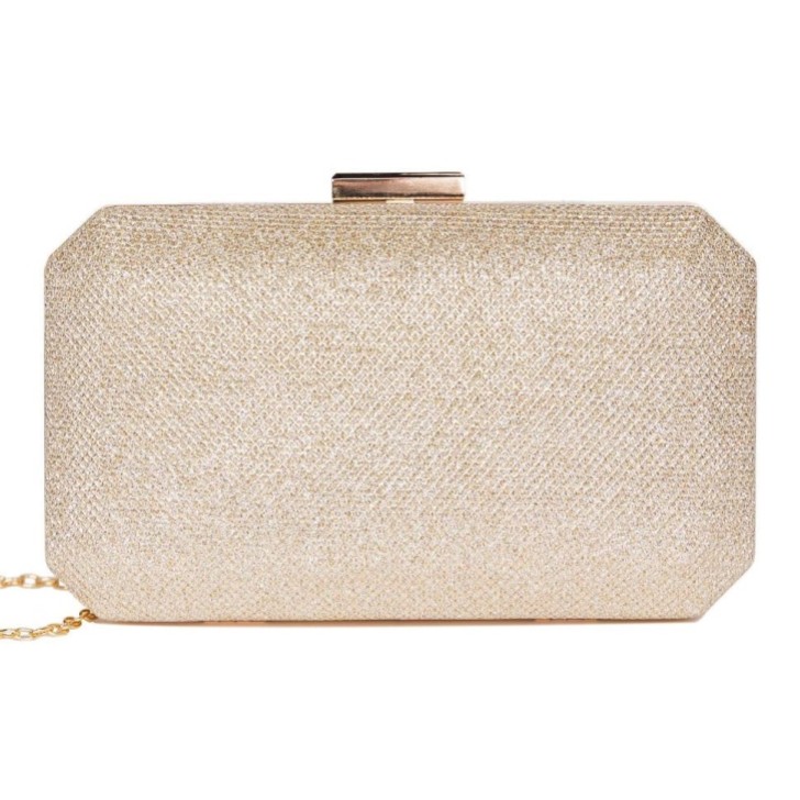 Paradox London Dulcie Champagne Scatola Glitter Pochette