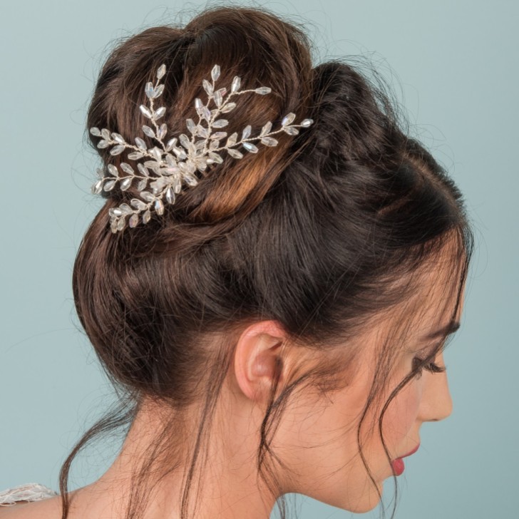 Peigne à cheveux de mariage Blyss Crystal Spray