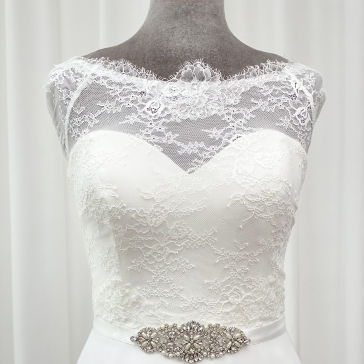 Perfect Bridal Antonia Crystal and Pearl Wedding Dress Belt
