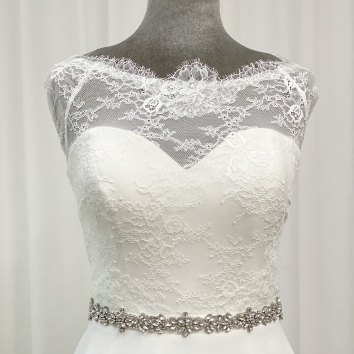 Perfect Bridal Arabella Cintura da sposa sottile elegante in cristallo