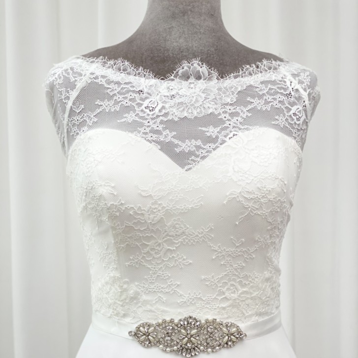 Perfect Bridal Ceinture de robe de mariée Antonia en cristal et perles