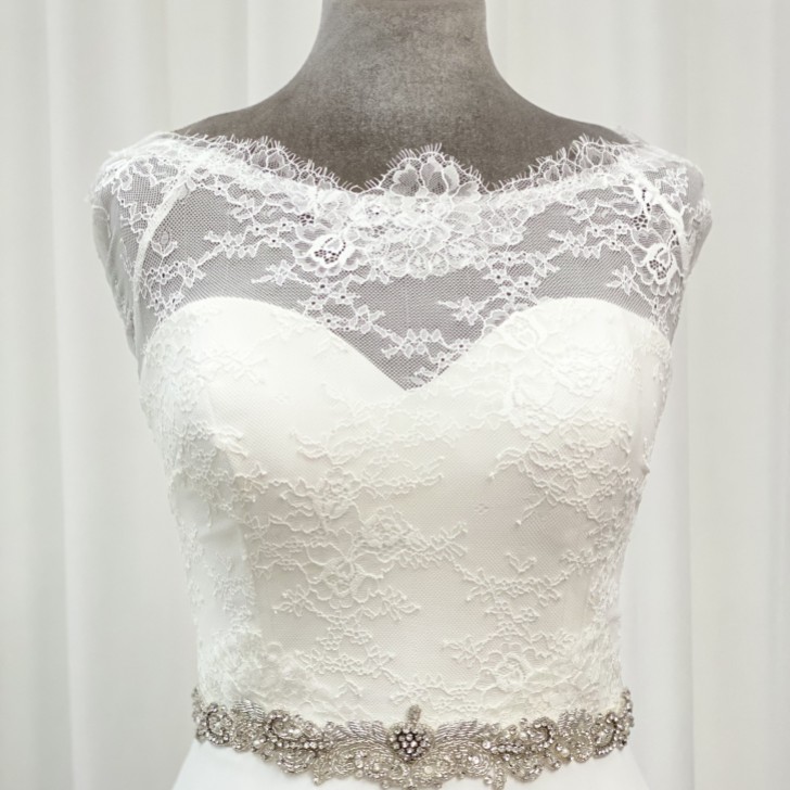 Perfect Bridal Ceinture de robe de mariée perlée Elspeth d'inspiration vintage