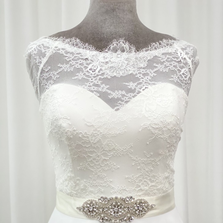 Perfect Bridal Ceinture de robe Isla Floral en cristal, perles et perles