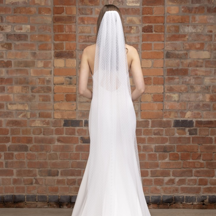 Perfect Bridal Ivory Single Tier Polka Dot Floor Length Veil
