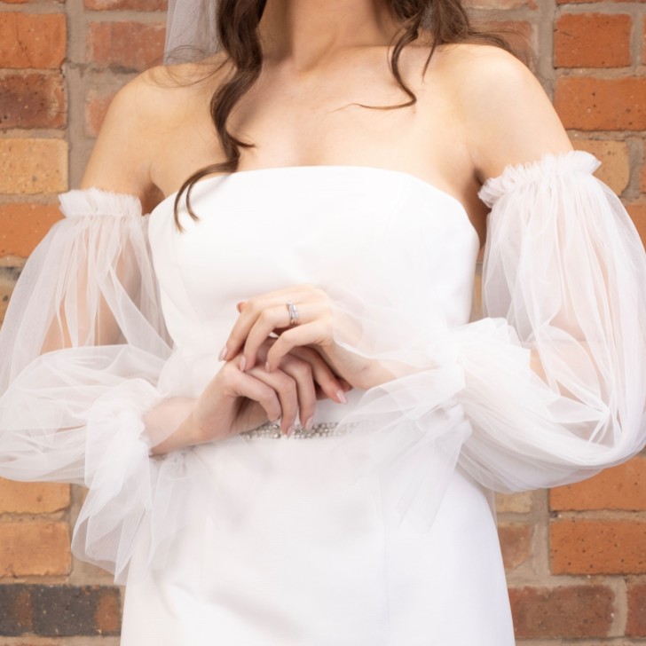 Perfect Bridal Ivory Tulle Puff Sleeves