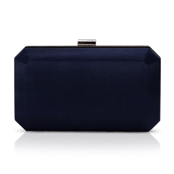 Perfect Bridal Pochette a scatola in raso Ebony Navy