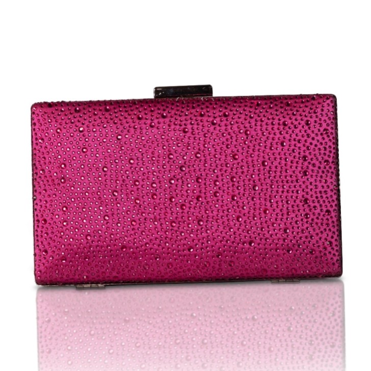 Perfect Bridal Pochette a scatola scintillante fucsia Sorrel