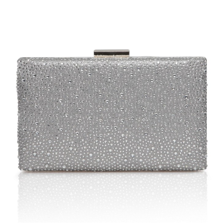 Perfect Bridal Pochette con scatola scintillante argentata Sorrel