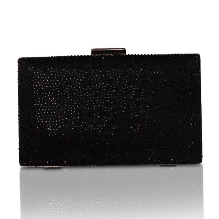 Perfect Bridal Pochette con scatola scintillante nera Sorrel