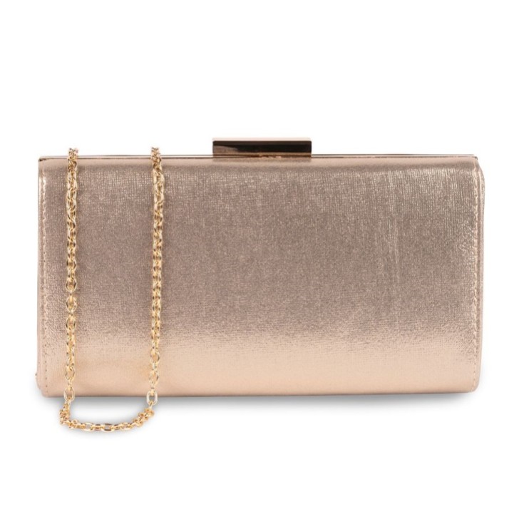 Pochette Paradox London Doria Champagne Shimmer Box