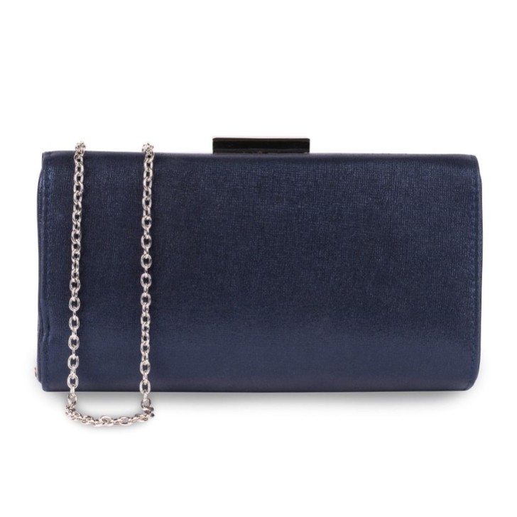 Pochette Paradox London Doria Navy Shimmer Box