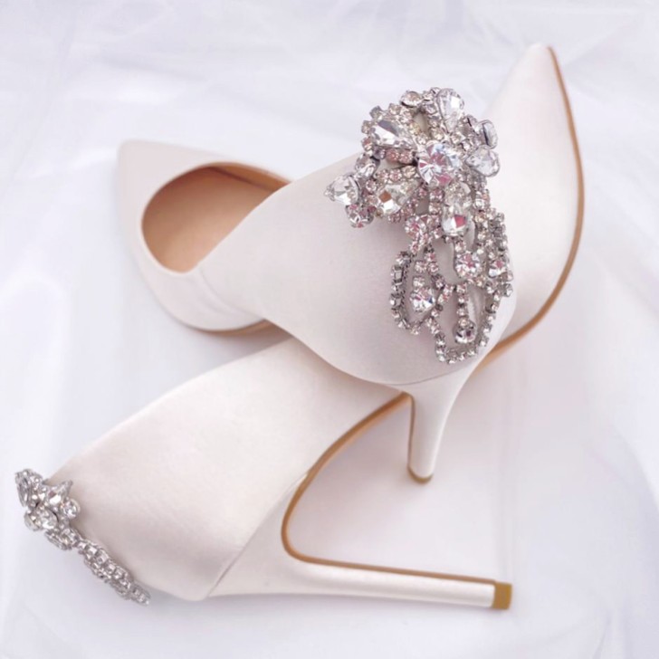 Rainbow Club Electra Art Deco Crystal Brooch Shoe Clips