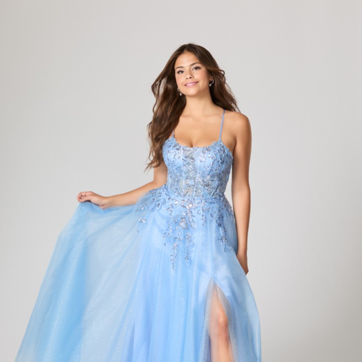 Robe de bal Tiffanys Ariel bleu pervenche TFY