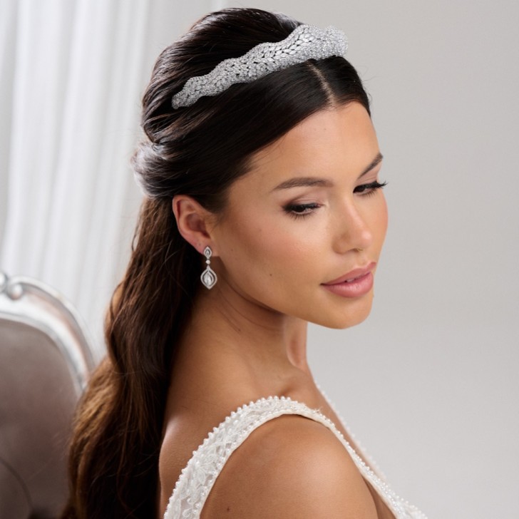 Rockafella Vintage Inspired Crystal Embellished Tiara