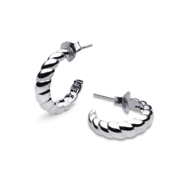 Sarah Alexander Boucles d'oreilles Estella en argent et corde