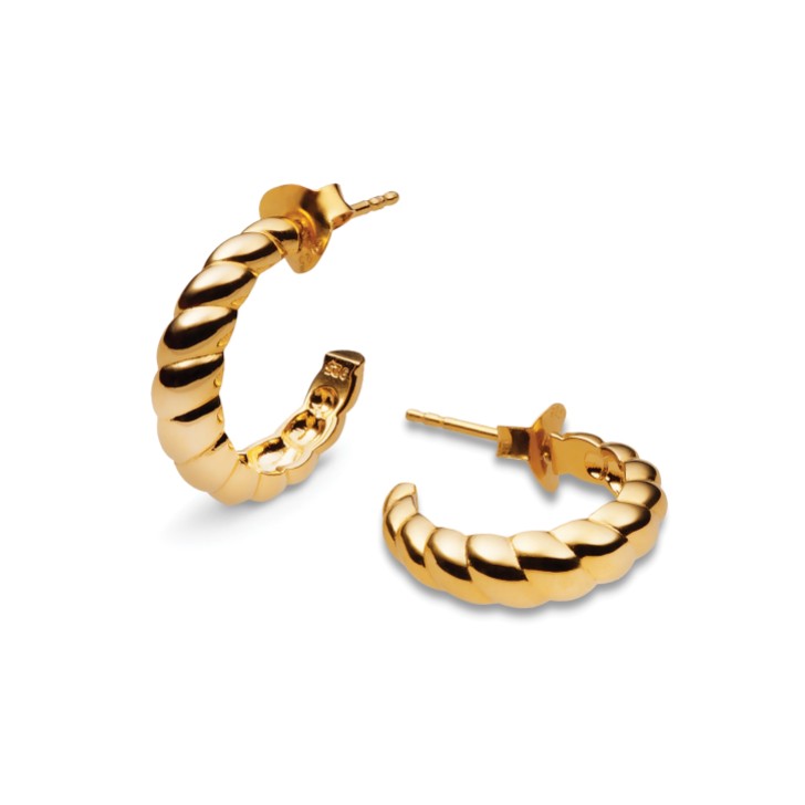 Sarah Alexander Cora Gold Rope Hoop Earrings