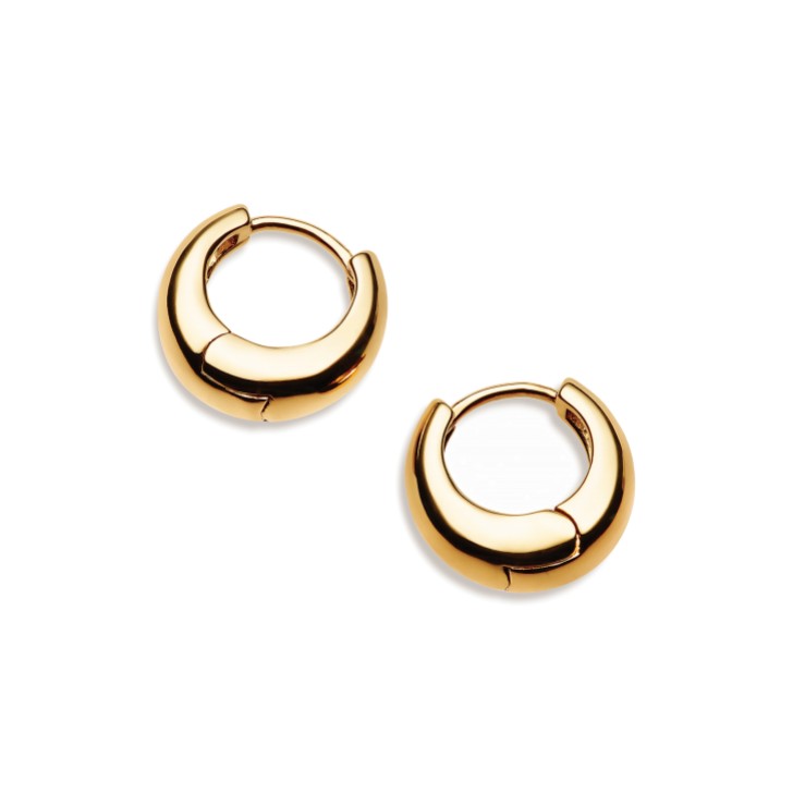Sarah Alexander Laguna Bay Gold Huggie Earrings