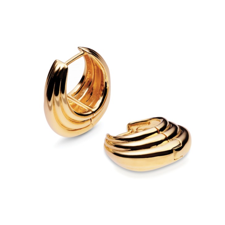 Sarah Alexander Midas Chunky Gold Hoops (anneaux en or)