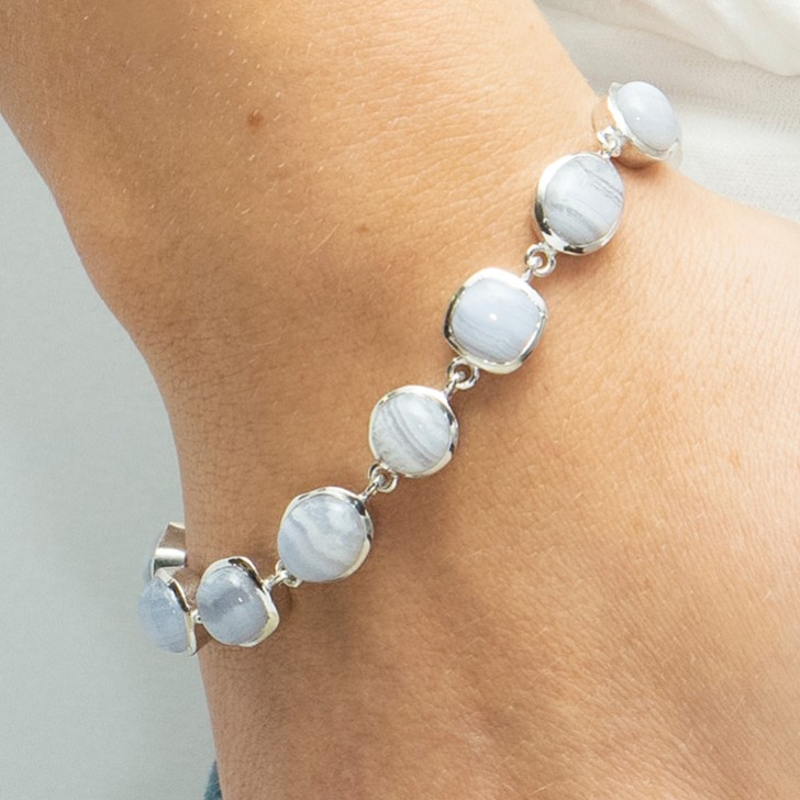 Sarah Alexander Morning Star Blue Lace Agate Multistone Bracelet