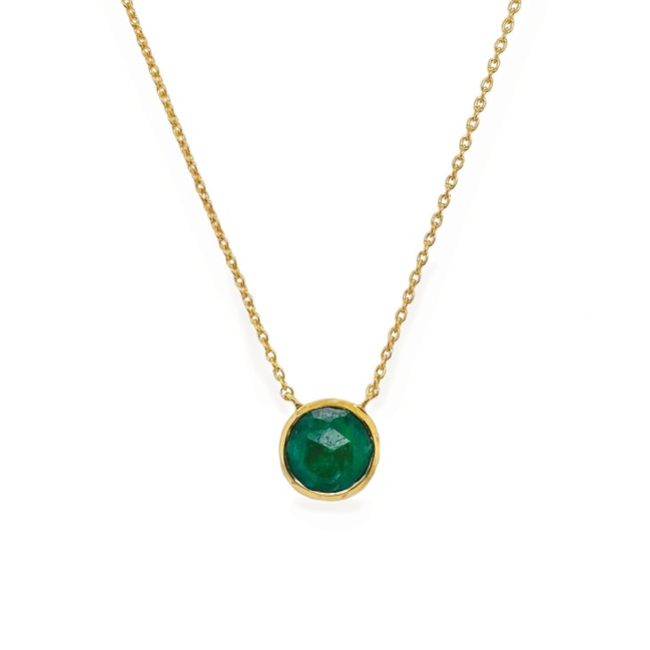 Sarah Alexander Muse Pendentif solitaire en kyanite vert nuageux