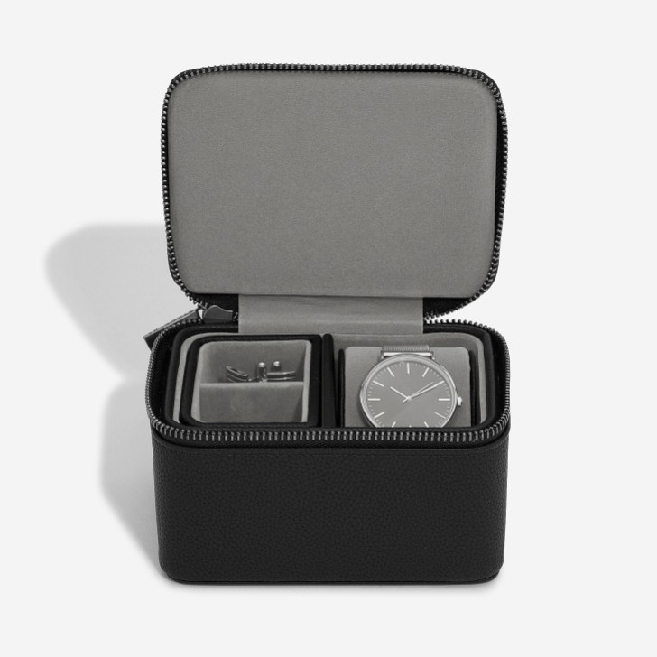 Stackers Black Watch and Cufflink Box