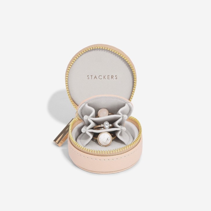 Stackers Blush Oyster Travel Jewellery Box