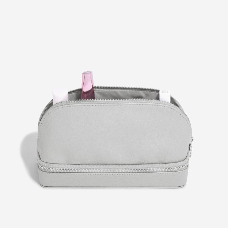 Stackers Pebble Gray Cosmetic and Jewelry Bag