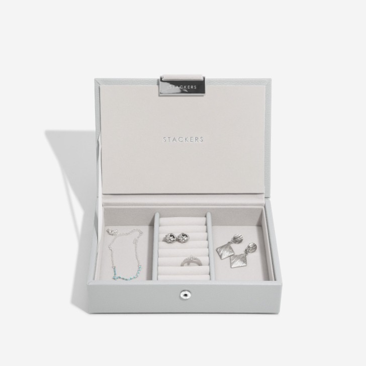 Stackers Pebble Grey Mini Jewellery Box