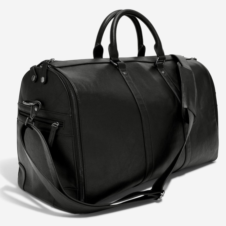 Stackers Sac de costume de week-end noir pour hommes