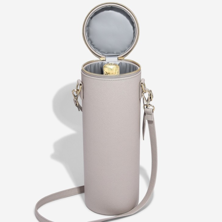 Stackers Taupe Champagne Bottle Bag