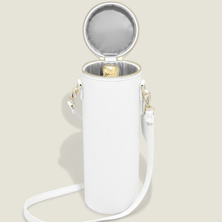 Stackers White Pebble Champagne Bottle Bag