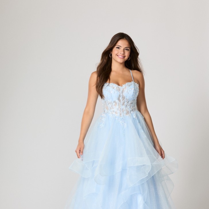 Tiffanys Casey Bleu pâle TFY Robe de bal de fin d'année